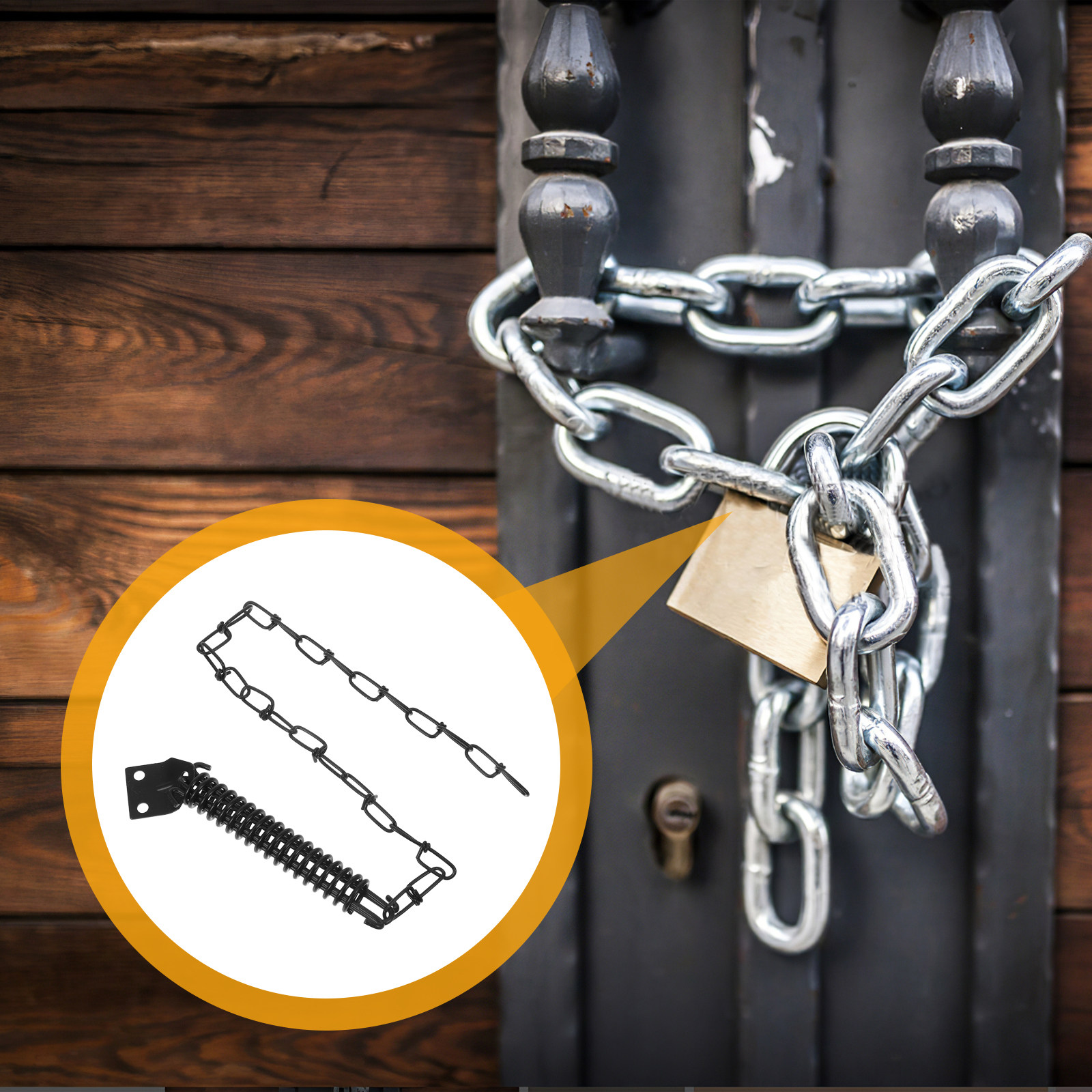 1Set Iron Door Chain Windproof - огляд і ціна Security Chain Door