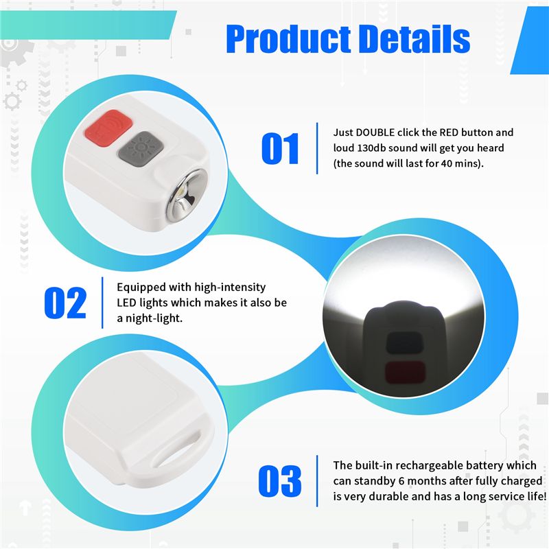 Personal Alarm,Safety Alarm Fo - огляд і ціна Personal Alarm Keychain