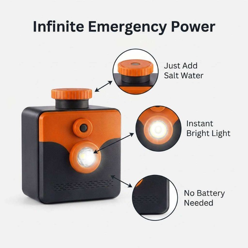Saltwater Lamp Salt Water Powe - огляд і ціна Power Outage Light